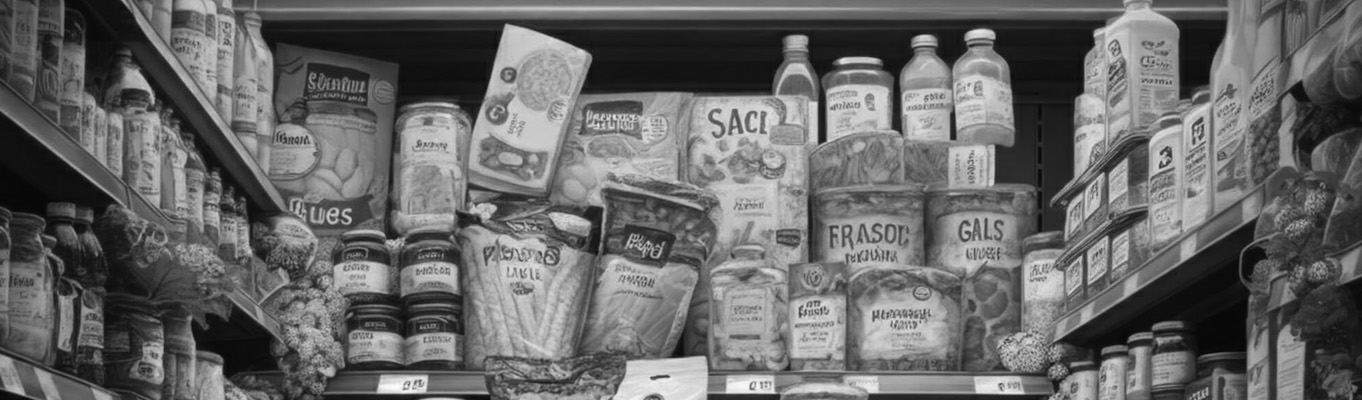Illustration des "Supermarchés", entreprises de commerce de détail alimentaire en grande surface