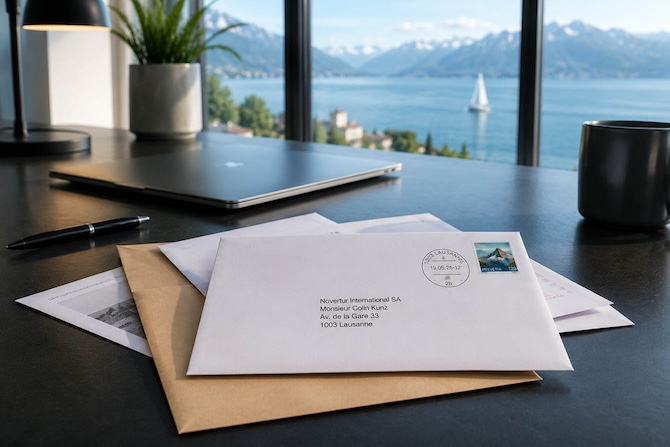 Personalised B2B direct mail in Switzerland, end-to-end